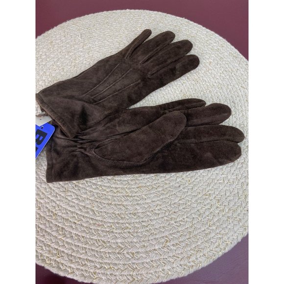Broner Suede Leather Brown Women’s Driving Gloves Small - Picture 3 of 5